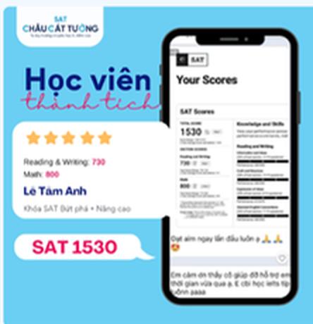 Lê Tâm Anh — SAT 1530, khoá SAT Bứt phá + Nâng cao 8020